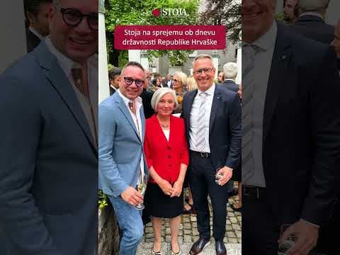 Stoja na sprejemu ob dnevu državnosti Republike Hrvaške